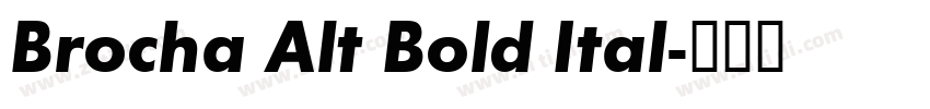 Brocha Alt Bold Ital字体转换